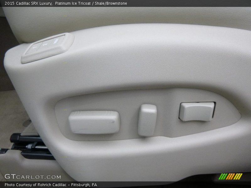Platinum Ice Tricoat / Shale/Brownstone 2015 Cadillac SRX Luxury