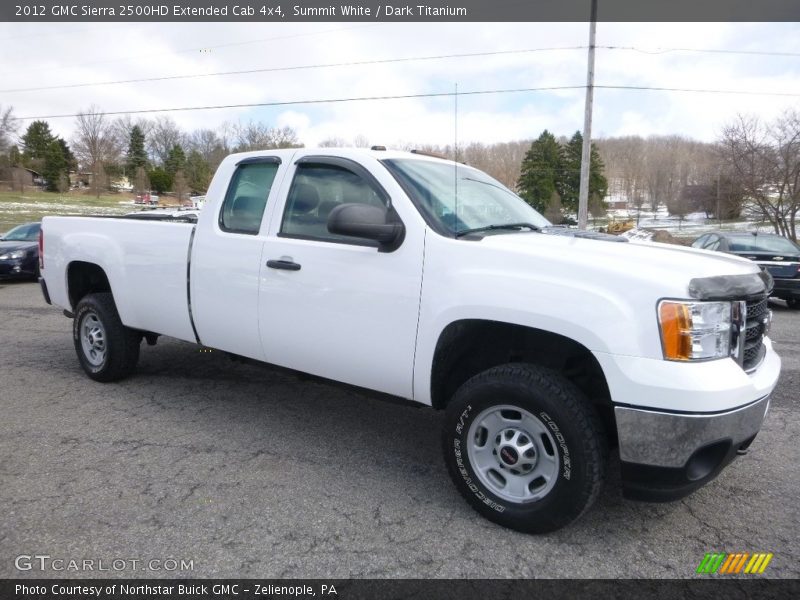 Summit White / Dark Titanium 2012 GMC Sierra 2500HD Extended Cab 4x4