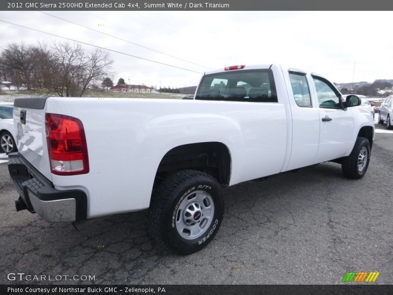 Summit White / Dark Titanium 2012 GMC Sierra 2500HD Extended Cab 4x4