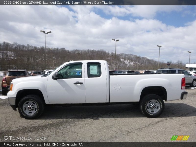Summit White / Dark Titanium 2012 GMC Sierra 2500HD Extended Cab 4x4