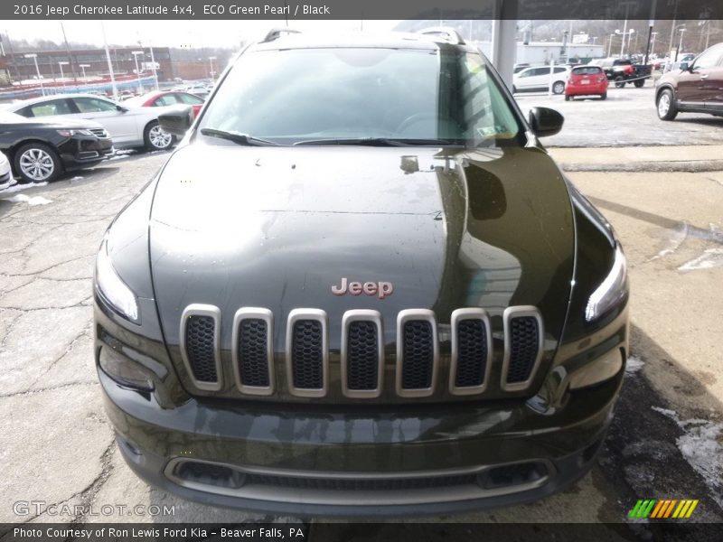 ECO Green Pearl / Black 2016 Jeep Cherokee Latitude 4x4