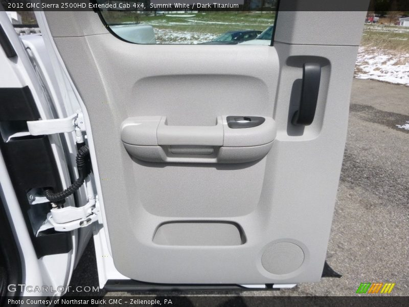 Summit White / Dark Titanium 2012 GMC Sierra 2500HD Extended Cab 4x4