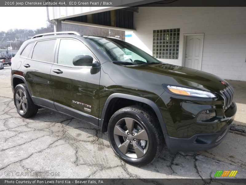 ECO Green Pearl / Black 2016 Jeep Cherokee Latitude 4x4