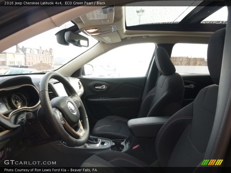 ECO Green Pearl / Black 2016 Jeep Cherokee Latitude 4x4