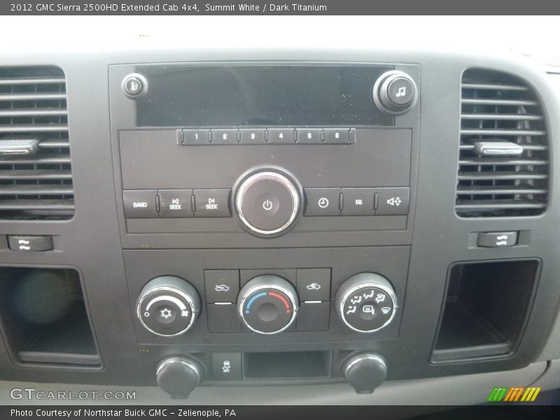 Summit White / Dark Titanium 2012 GMC Sierra 2500HD Extended Cab 4x4