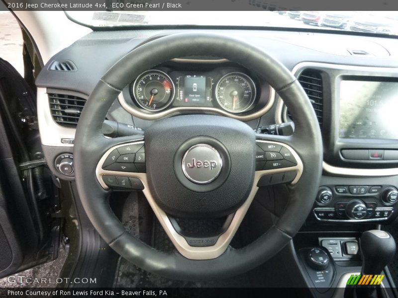 ECO Green Pearl / Black 2016 Jeep Cherokee Latitude 4x4