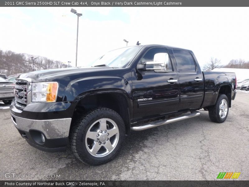 Onyx Black / Very Dark Cashmere/Light Cashmere 2011 GMC Sierra 2500HD SLT Crew Cab 4x4