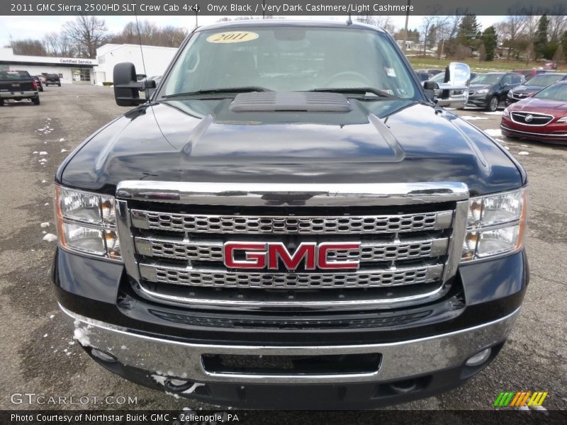 Onyx Black / Very Dark Cashmere/Light Cashmere 2011 GMC Sierra 2500HD SLT Crew Cab 4x4