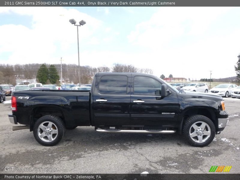 Onyx Black / Very Dark Cashmere/Light Cashmere 2011 GMC Sierra 2500HD SLT Crew Cab 4x4