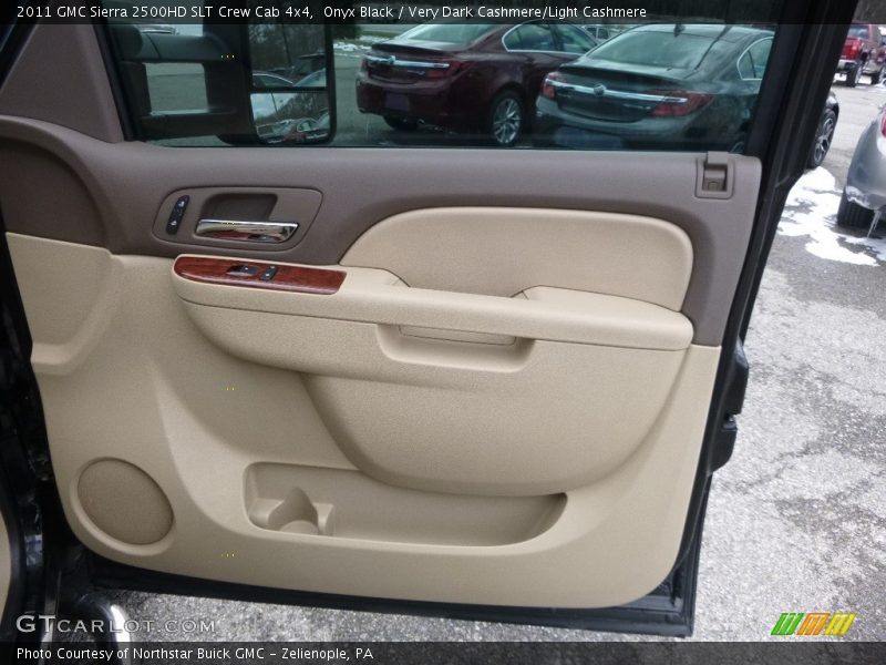 Onyx Black / Very Dark Cashmere/Light Cashmere 2011 GMC Sierra 2500HD SLT Crew Cab 4x4