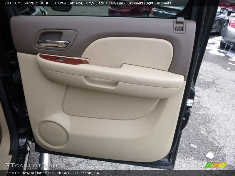 Onyx Black / Very Dark Cashmere/Light Cashmere 2011 GMC Sierra 2500HD SLT Crew Cab 4x4