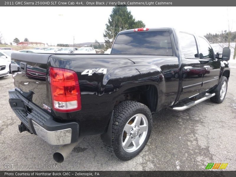 Onyx Black / Very Dark Cashmere/Light Cashmere 2011 GMC Sierra 2500HD SLT Crew Cab 4x4