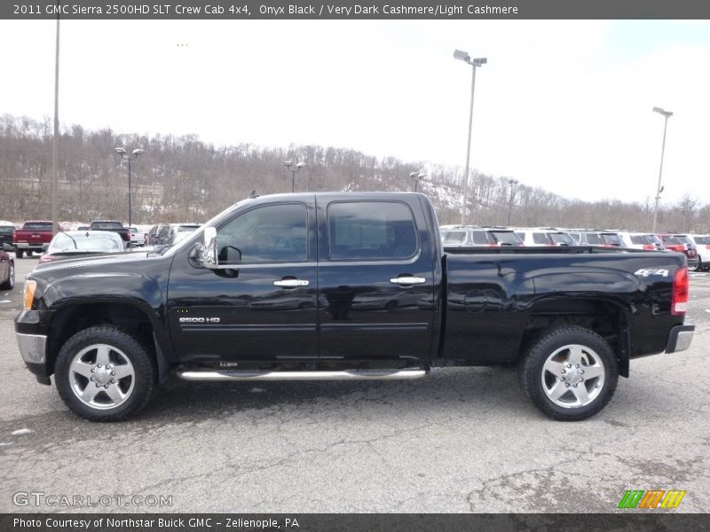 Onyx Black / Very Dark Cashmere/Light Cashmere 2011 GMC Sierra 2500HD SLT Crew Cab 4x4