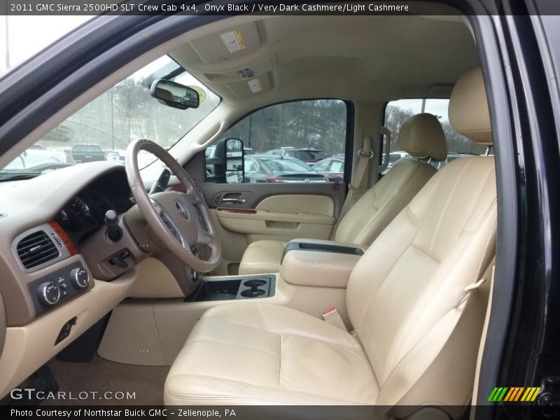 Onyx Black / Very Dark Cashmere/Light Cashmere 2011 GMC Sierra 2500HD SLT Crew Cab 4x4