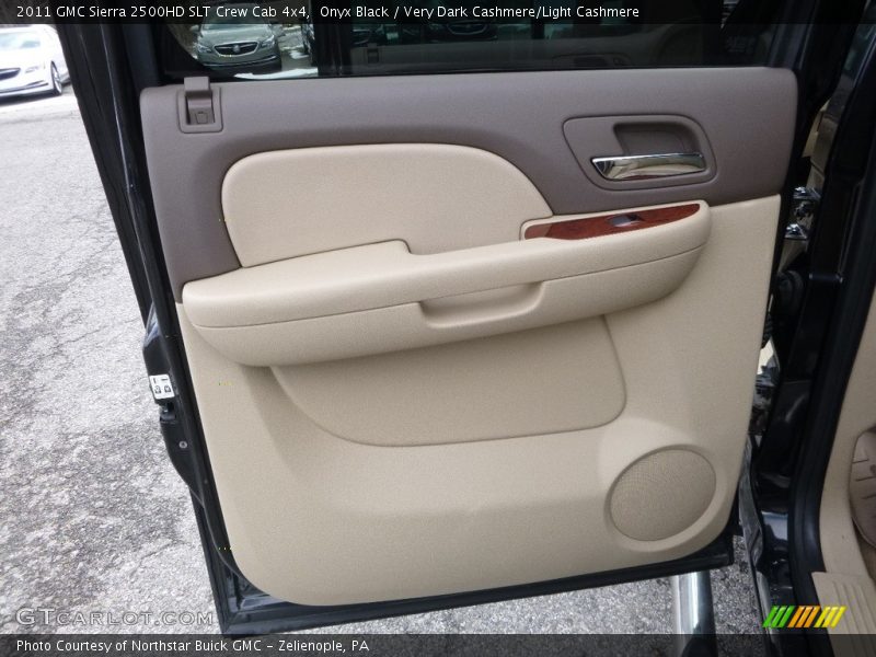 Onyx Black / Very Dark Cashmere/Light Cashmere 2011 GMC Sierra 2500HD SLT Crew Cab 4x4