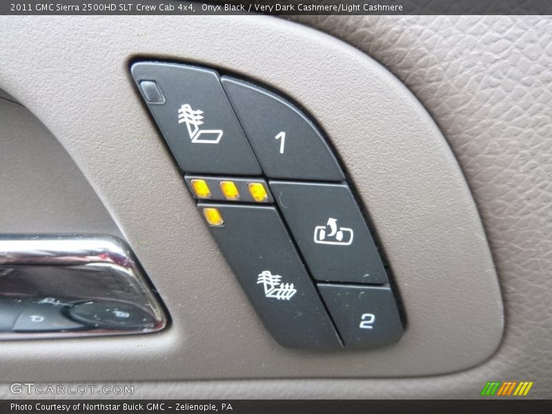 Onyx Black / Very Dark Cashmere/Light Cashmere 2011 GMC Sierra 2500HD SLT Crew Cab 4x4