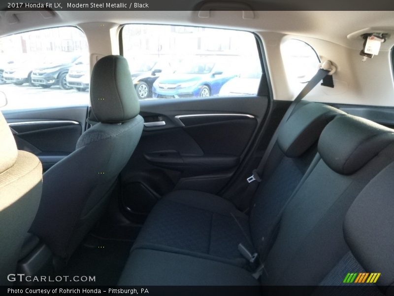 Modern Steel Metallic / Black 2017 Honda Fit LX