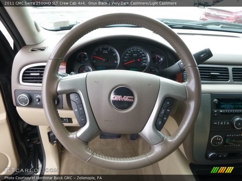 Onyx Black / Very Dark Cashmere/Light Cashmere 2011 GMC Sierra 2500HD SLT Crew Cab 4x4
