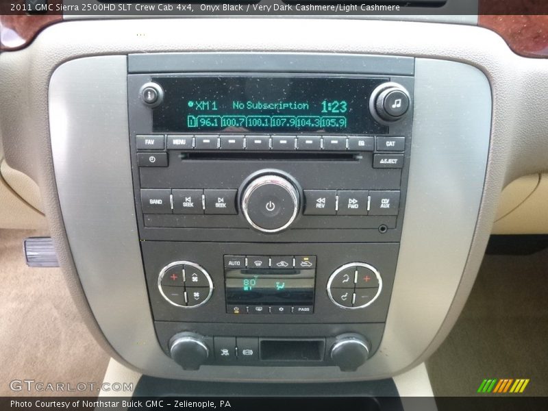 Onyx Black / Very Dark Cashmere/Light Cashmere 2011 GMC Sierra 2500HD SLT Crew Cab 4x4