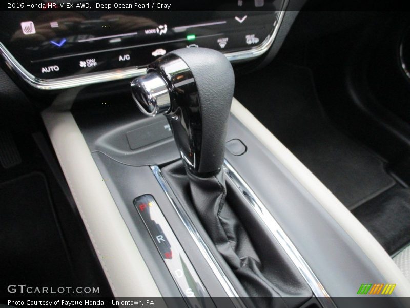 Deep Ocean Pearl / Gray 2016 Honda HR-V EX AWD