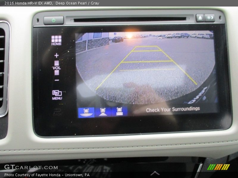 Deep Ocean Pearl / Gray 2016 Honda HR-V EX AWD