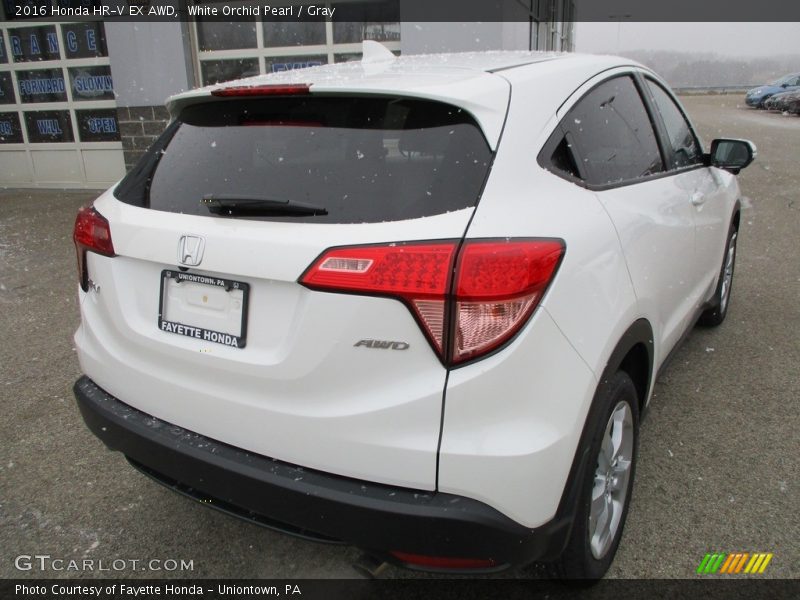 White Orchid Pearl / Gray 2016 Honda HR-V EX AWD
