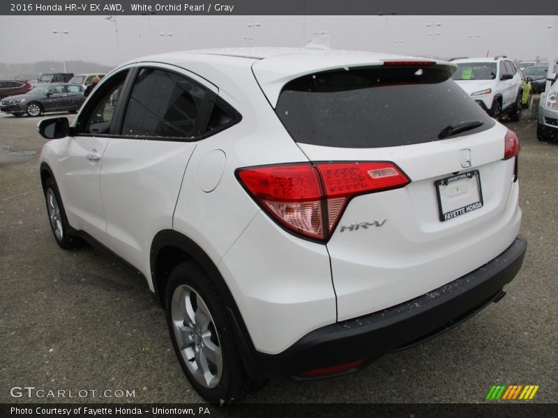 White Orchid Pearl / Gray 2016 Honda HR-V EX AWD