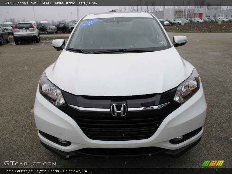 White Orchid Pearl / Gray 2016 Honda HR-V EX AWD