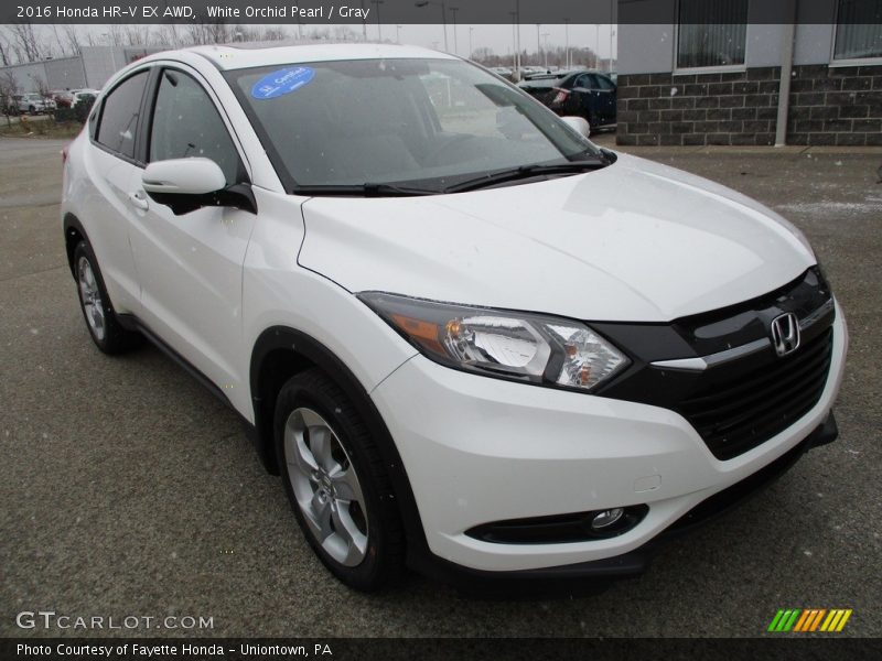 White Orchid Pearl / Gray 2016 Honda HR-V EX AWD