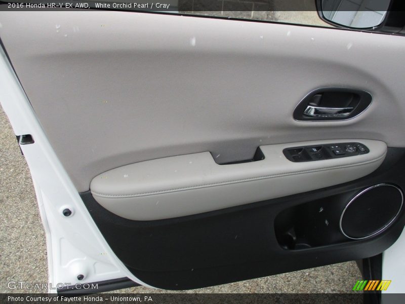 White Orchid Pearl / Gray 2016 Honda HR-V EX AWD