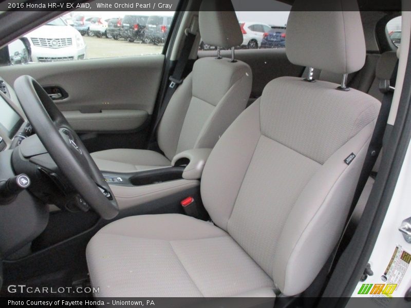 White Orchid Pearl / Gray 2016 Honda HR-V EX AWD