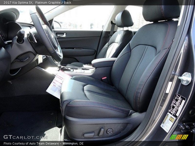 Front Seat of 2017 Optima SX