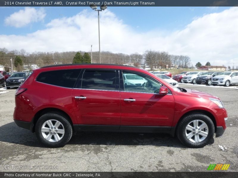 Crystal Red Tintcoat / Dark Titanium/Light Titanium 2014 Chevrolet Traverse LT AWD