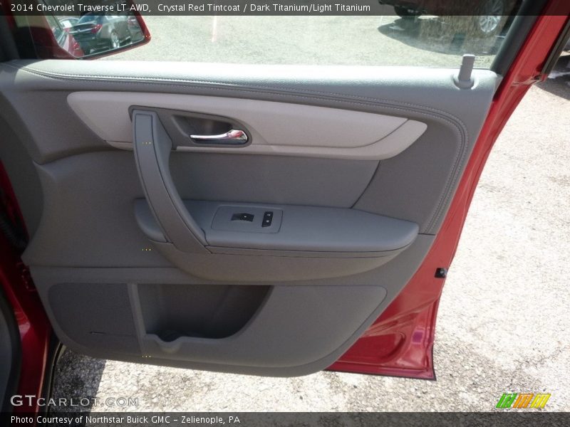 Crystal Red Tintcoat / Dark Titanium/Light Titanium 2014 Chevrolet Traverse LT AWD