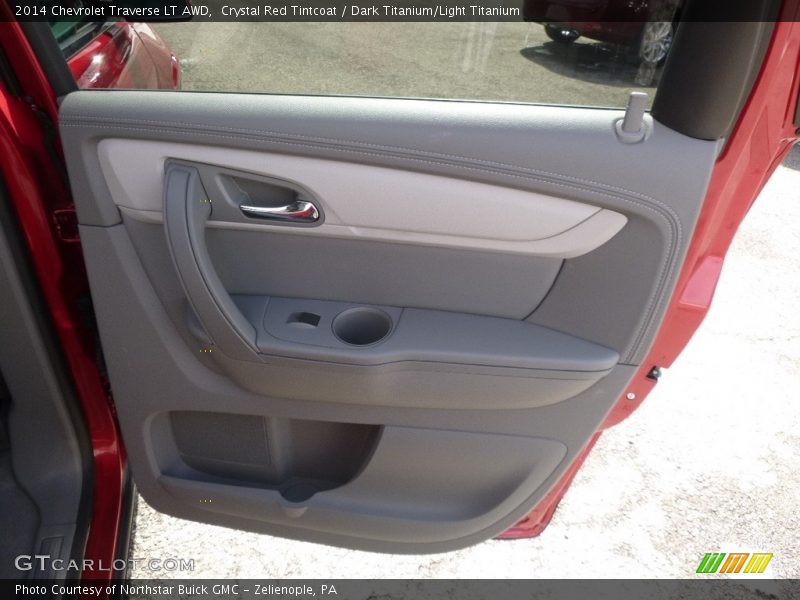 Crystal Red Tintcoat / Dark Titanium/Light Titanium 2014 Chevrolet Traverse LT AWD