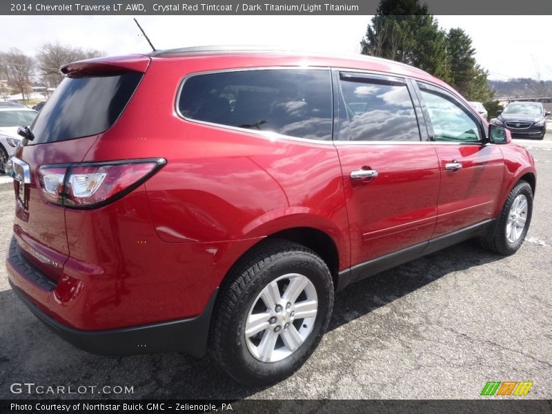 Crystal Red Tintcoat / Dark Titanium/Light Titanium 2014 Chevrolet Traverse LT AWD