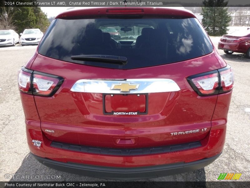 Crystal Red Tintcoat / Dark Titanium/Light Titanium 2014 Chevrolet Traverse LT AWD