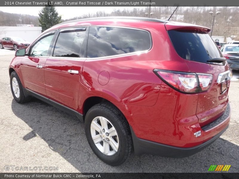 Crystal Red Tintcoat / Dark Titanium/Light Titanium 2014 Chevrolet Traverse LT AWD
