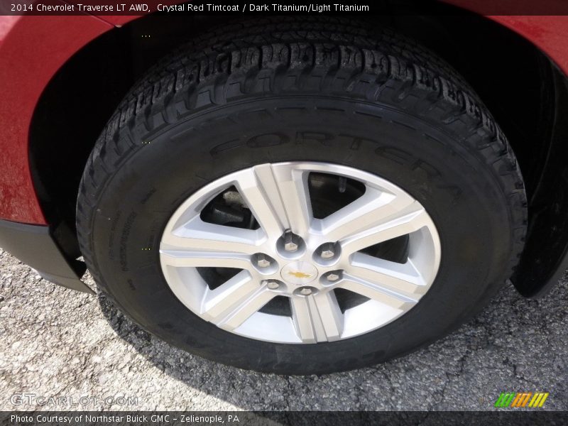Crystal Red Tintcoat / Dark Titanium/Light Titanium 2014 Chevrolet Traverse LT AWD