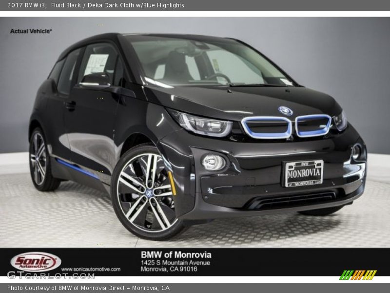 Fluid Black / Deka Dark Cloth w/Blue Highlights 2017 BMW i3