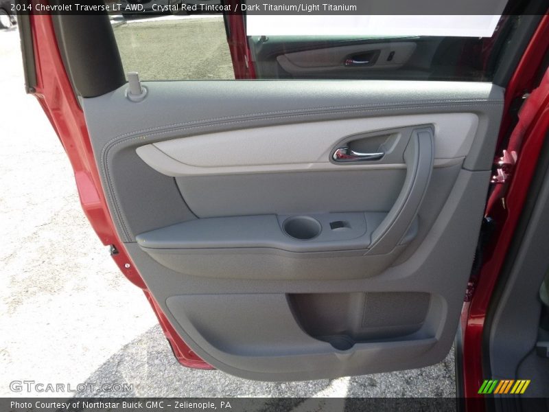 Crystal Red Tintcoat / Dark Titanium/Light Titanium 2014 Chevrolet Traverse LT AWD