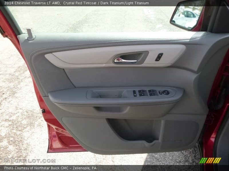 Crystal Red Tintcoat / Dark Titanium/Light Titanium 2014 Chevrolet Traverse LT AWD