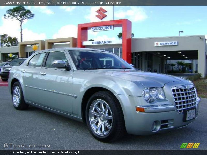 Satin Jade Pearlcoat / Deep Jade/Light Graystone 2006 Chrysler 300 C HEMI