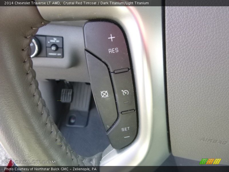 Crystal Red Tintcoat / Dark Titanium/Light Titanium 2014 Chevrolet Traverse LT AWD