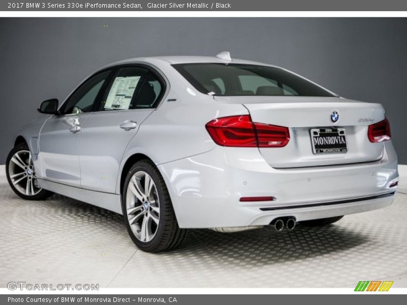 Glacier Silver Metallic / Black 2017 BMW 3 Series 330e iPerfomance Sedan