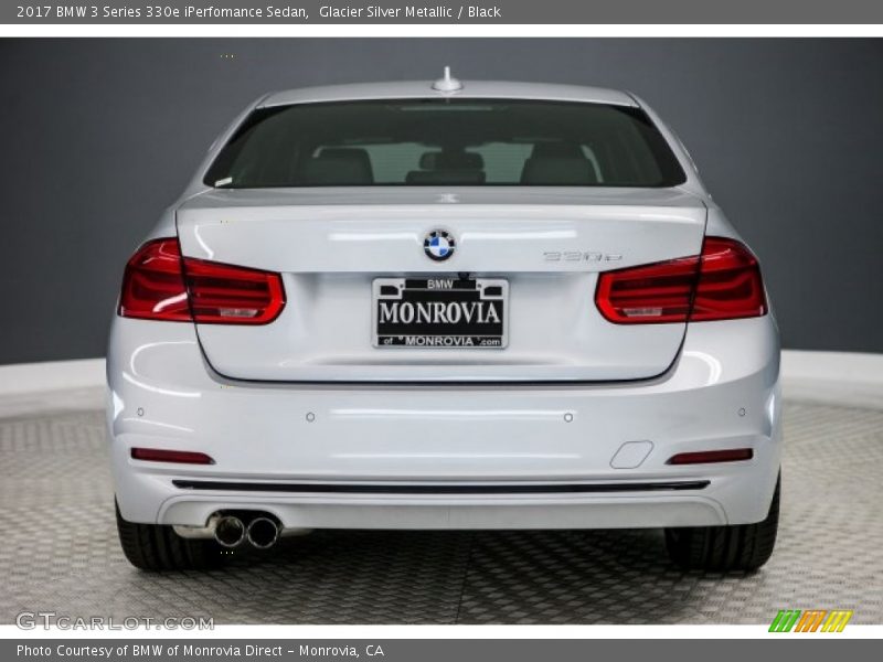 Glacier Silver Metallic / Black 2017 BMW 3 Series 330e iPerfomance Sedan