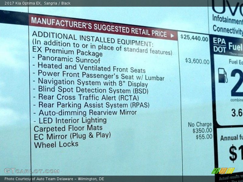 Sangria / Black 2017 Kia Optima EX