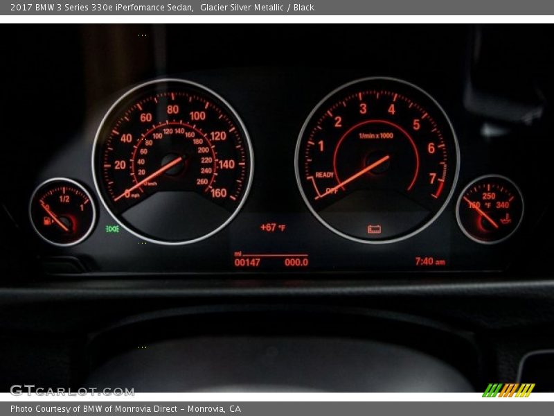  2017 3 Series 330e iPerfomance Sedan 330e iPerfomance Sedan Gauges