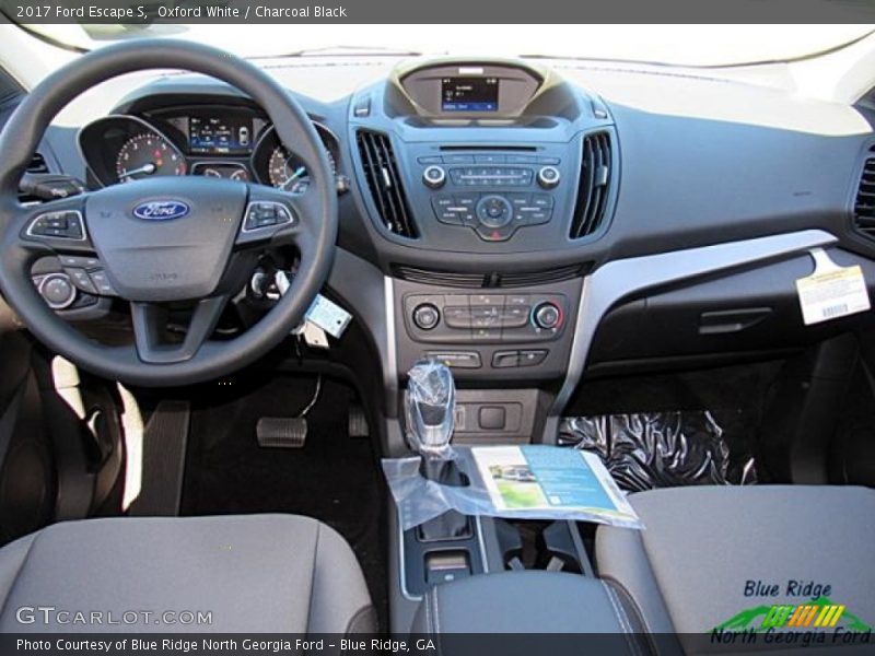 Oxford White / Charcoal Black 2017 Ford Escape S