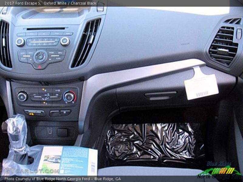 Oxford White / Charcoal Black 2017 Ford Escape S